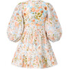 Daphne Embroidered Long Sleeve Dress, Floral - Dresses - 2 - thumbnail
