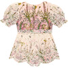 Chiara Embroidered Romper (Baby), Floral - Rompers - 2 - thumbnail