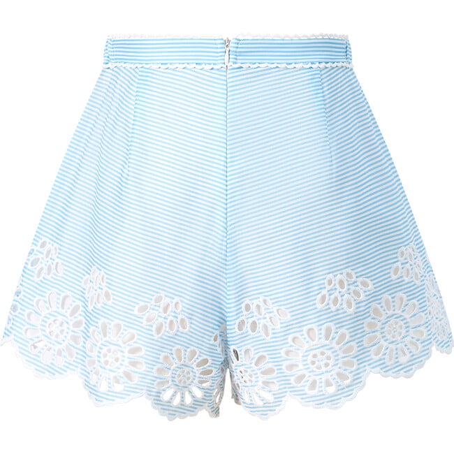 Harley Embroidered Shorts, Blue Stripe - Shorts - 2