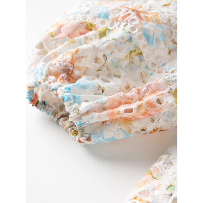 Daphne Embroidered Long Sleeve Dress, Floral - Dresses - 6