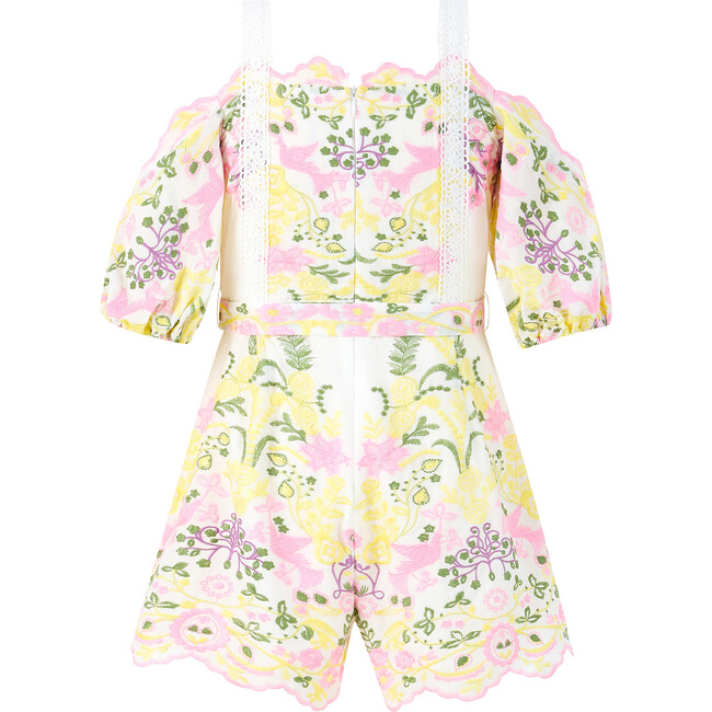 Fiona Embroidered Romper, Multi