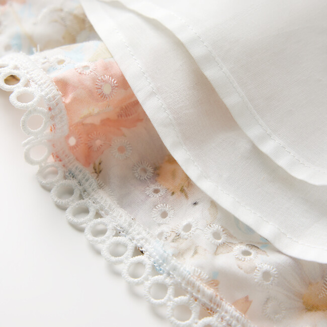 Daphne Embroidered Long Sleeve Dress, Floral - Dresses - 7