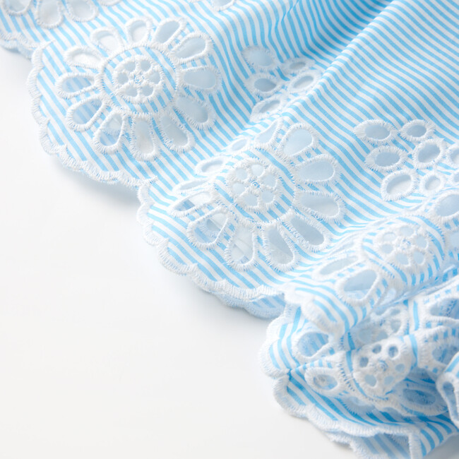 Harley Embroidered Shorts, Blue Stripe - Shorts - 5