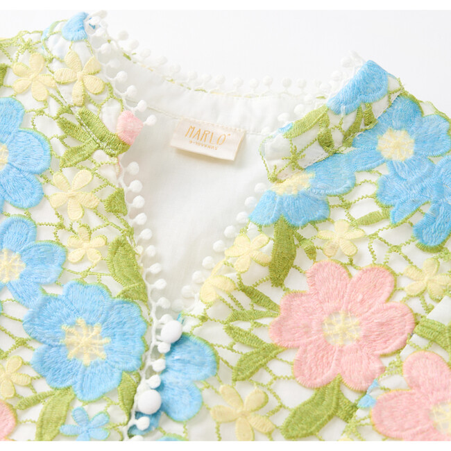 Ellison Embroidered Top, Floral - Blouses - 3