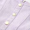 Estelle Denim Mini Dress, Purple - Dresses - 4 - thumbnail