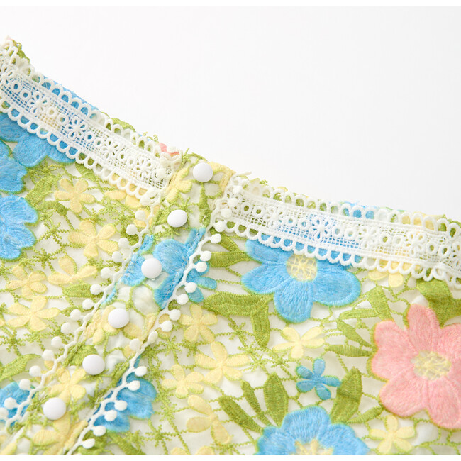 Ellison Embroidered Mini Skirt, Floral - Skirts - 3