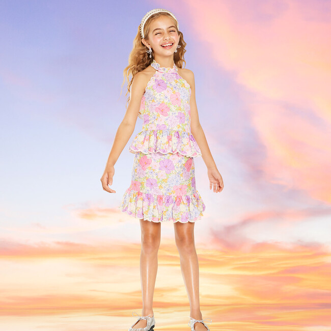 Charlotte Embroidered Mini Skirt, Floral