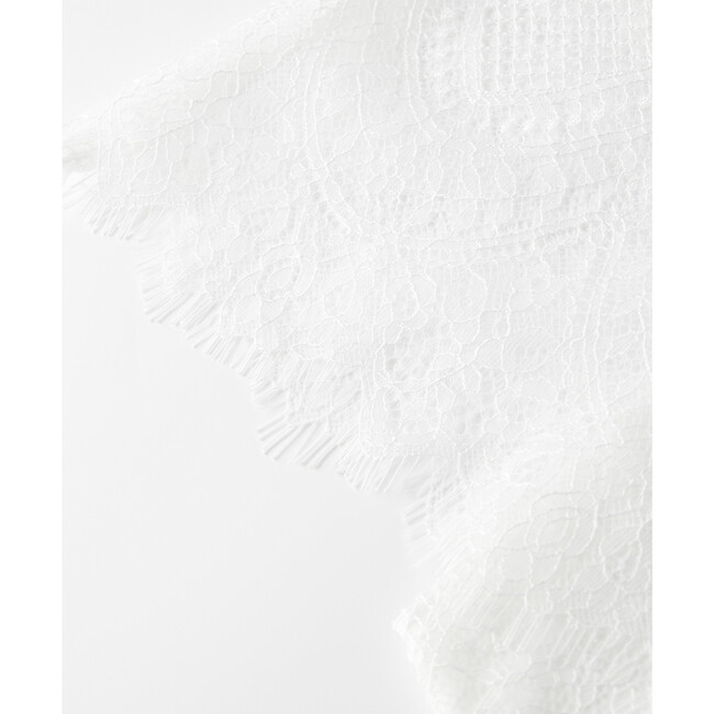 Emily Lace Mini Dress, Ivory - Dresses - 8