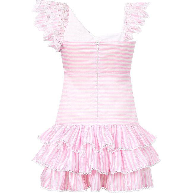 Iris Maxi Dress, Pink Stripe - Dresses - 3