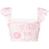 Amara Embroidered Top, Pink - Blouses - 3 - thumbnail