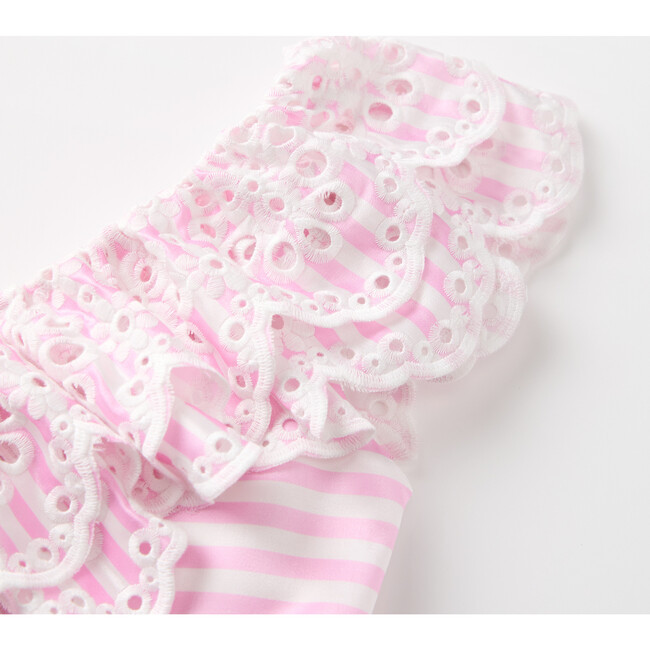 Iris Maxi Dress, Pink Stripe - Dresses - 4