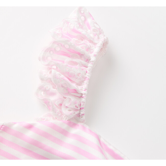 Iris Maxi Dress, Pink Stripe - Dresses - 5