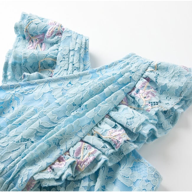 Angelica Embroidered Mini Dress, Floral - Dresses - 3