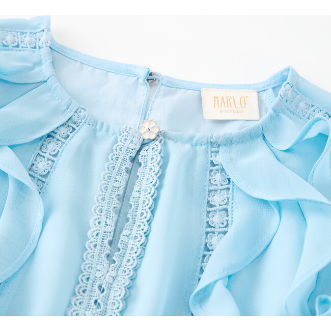 Rosie Mini Dress, Powder Blue - Dresses - 3