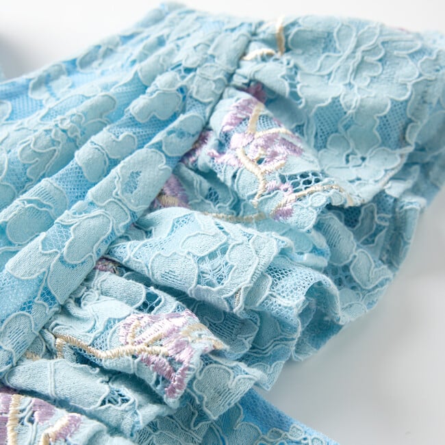 Angelica Embroidered Mini Dress, Floral - Dresses - 4