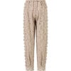 Ottilie Embroidered Pants, Taupe - Pants - 2 - thumbnail