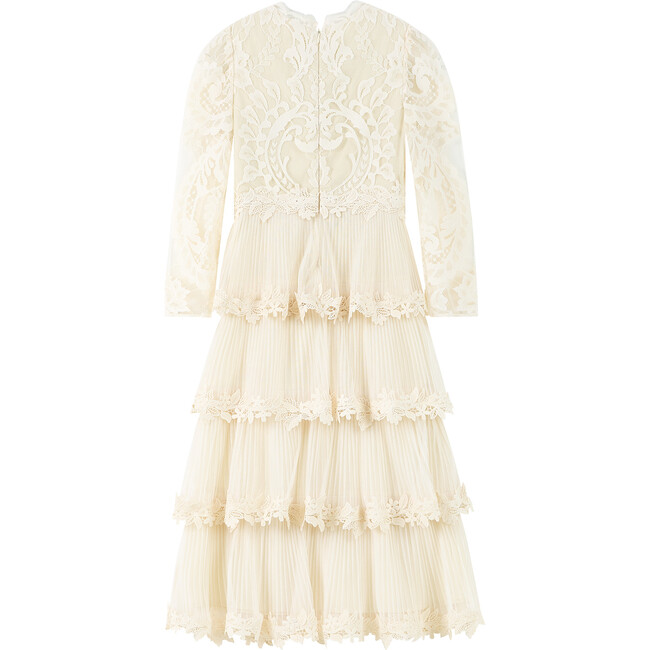 Peggy Lace Midi Dress, Crème