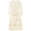 Peggy Lace Midi Dress, Crème - Dresses - 2