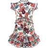 Elana Embroidered Mini Dress, Floral - Dresses - 1 - thumbnail