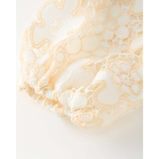 Amara Embroidered Mini Dress, Beige - Dresses - 7