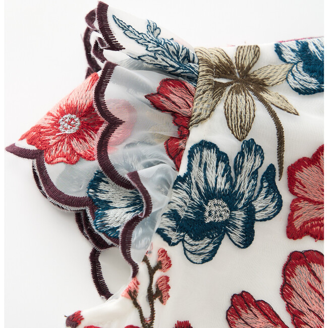 Elana Embroidered Mini Dress, Floral - Dresses - 4