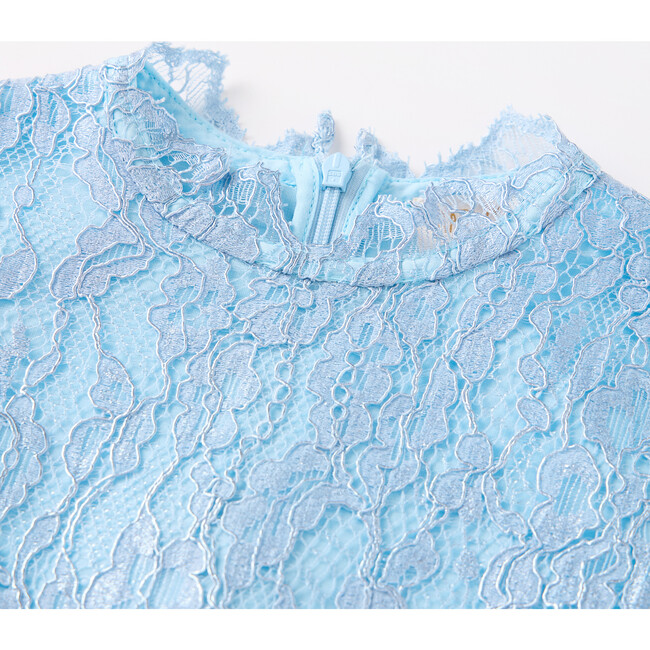 Dolly Embroidered Mini Dress, Blue - Dresses - 3