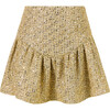 Celina Tweed Mini Skirt, Gold - Skirts - 1 - thumbnail