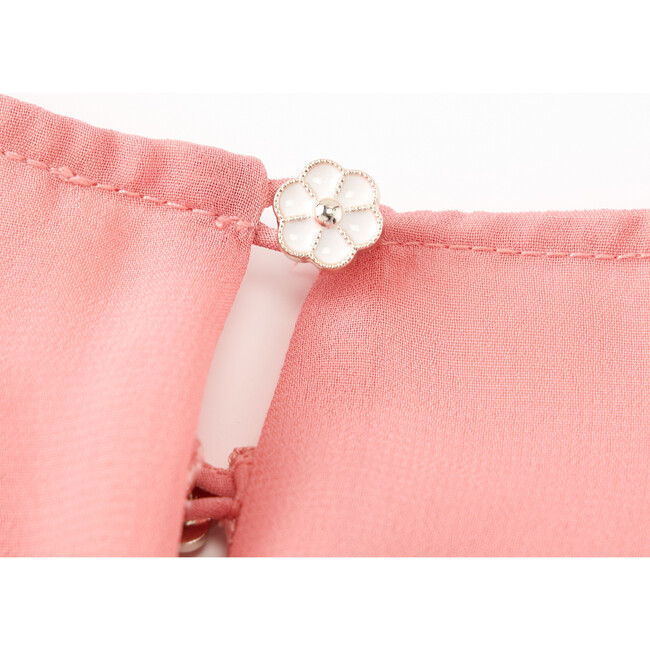 Rosie Mini Dress, Peach - Dresses - 7