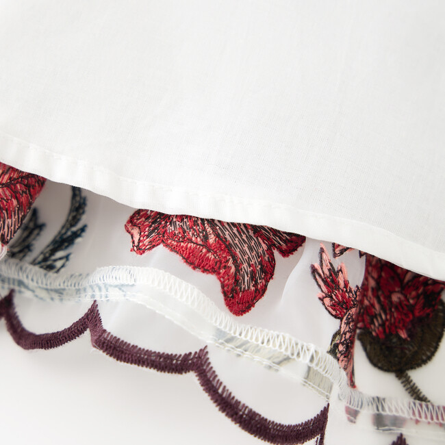 Elana Embroidered Mini Dress, Floral - Dresses - 5