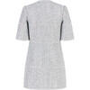 Stardust Tweed Mini Dress, Silver - Dresses - 2