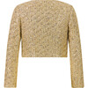 Celina Tweed Jacket, Gold - Jackets - 2