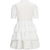 Betty Embroidered Mini Dress, Ivory - Dresses - 2 - thumbnail