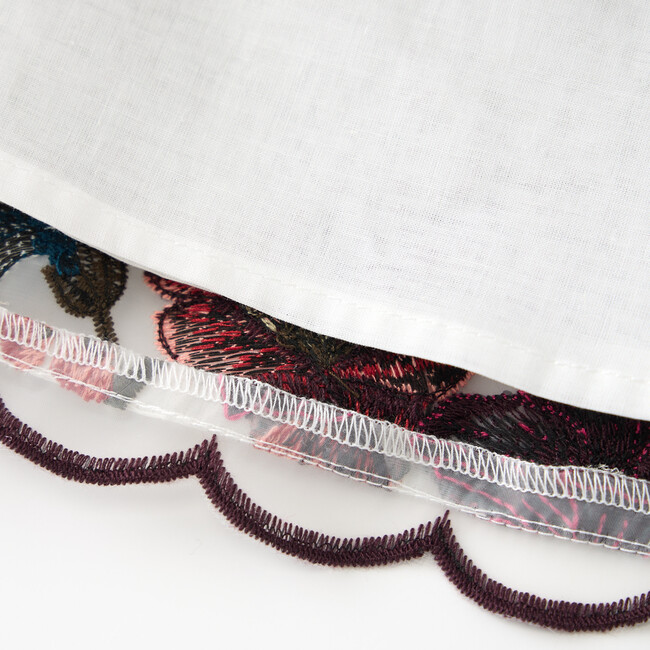 Elana Embroidered Mini Skirt, Floral - Skirts - 5