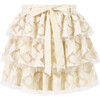 Ava Embroidered Mini Skirt, Oat - Skirts - 1 - thumbnail