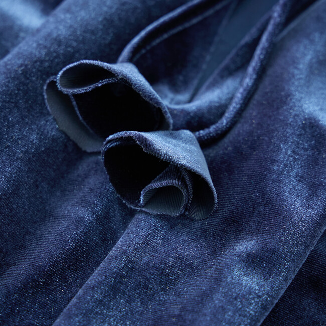 Symphony Velvet Mini Dress, Blue - Dresses - 4