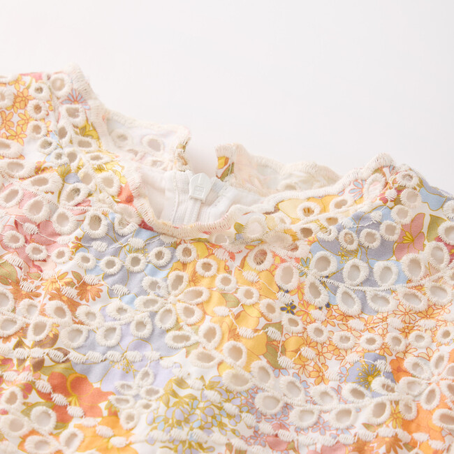 Avelle Embroidered Mini Dress, Floral - Dresses - 3