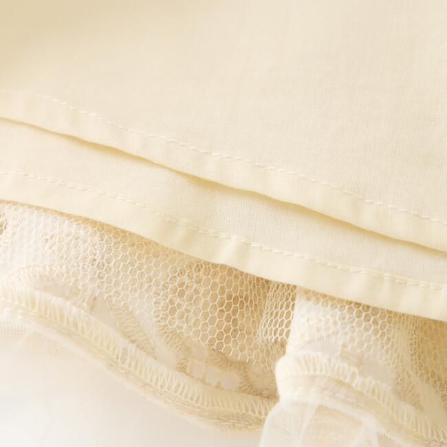 Ava Embroidered Mini Skirt, Oat - Skirts - 5