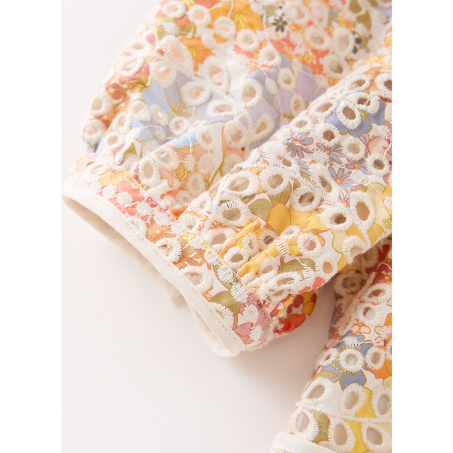 Avelle Embroidered Mini Dress, Floral - Dresses - 4