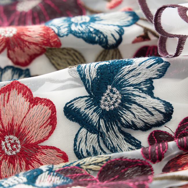 Elana Embroidered Mini Skirt, Floral - Skirts - 7