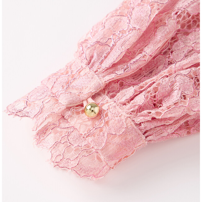 Dolly Embroidered Mini Dress, Pink - Dresses - 7