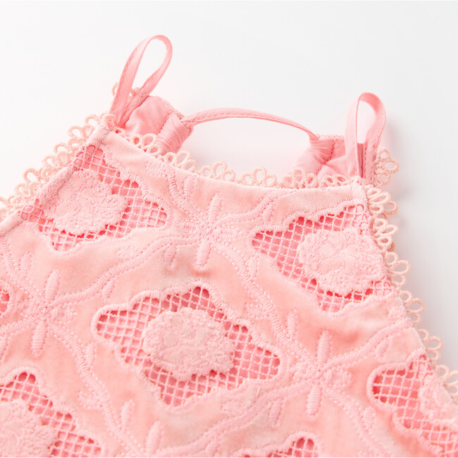 Ava Embroidered Maxi Dress, Peach - Dresses - 3