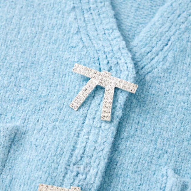 Lydia Knit Cardigan, Blue - Coats - 4