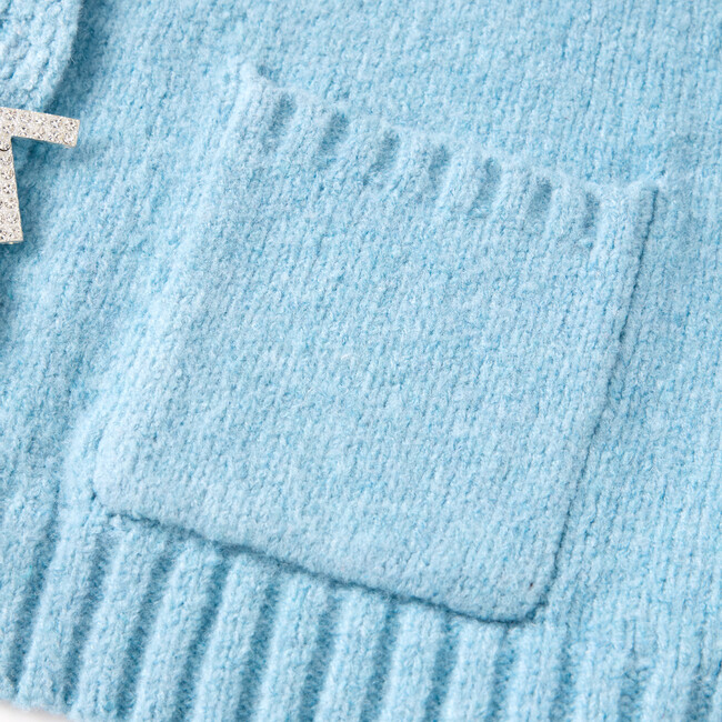 Lydia Knit Cardigan, Blue - Coats - 5