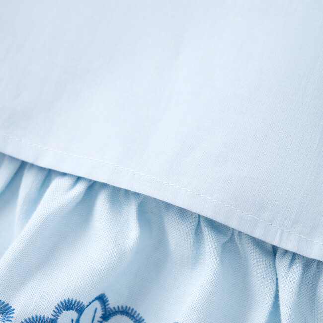 Annie Embroidered Maxi Dress, Powder Blue - Dresses - 5