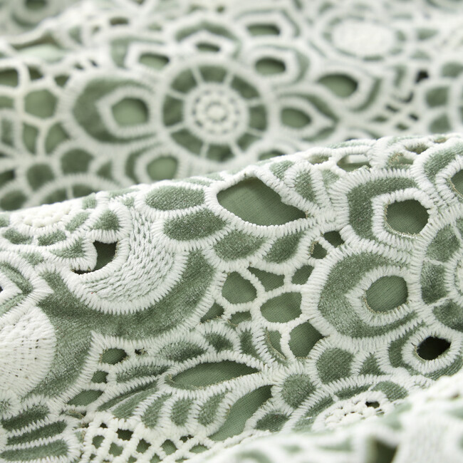 Libby Embroidered Mini Dress, Mint - Dresses - 7