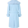 Adeline Fur Coat, Powder Blue - Coats - 2