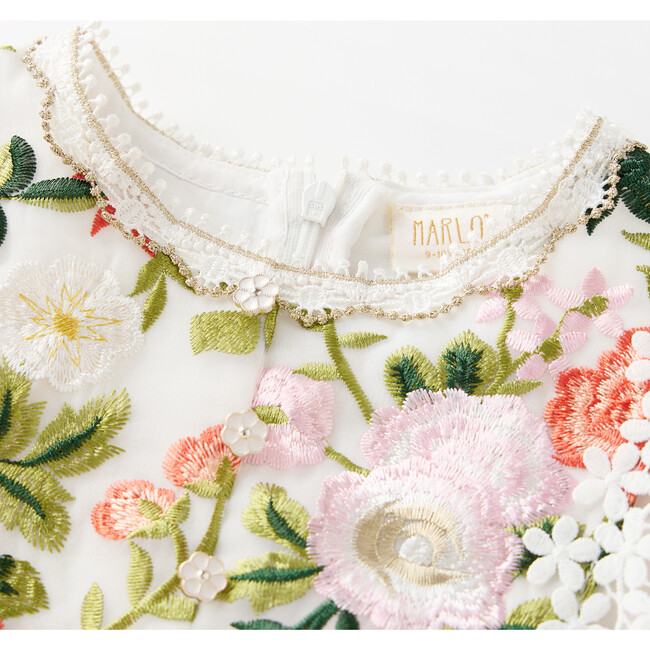 Allure Embroidered Mini Dress, Floral - Dresses - 3