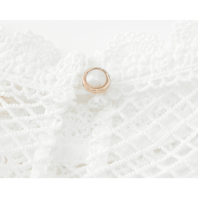 Annalisa Lace Mini Dress, Ivory - Dresses - 7