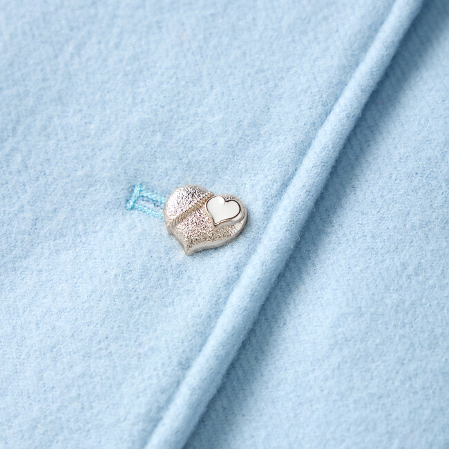 Adeline Fur Coat, Powder Blue - Coats - 4