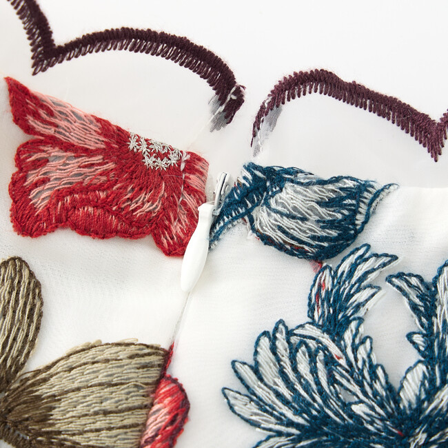 Elana Embroidered Top, Floral - Blouses - 6